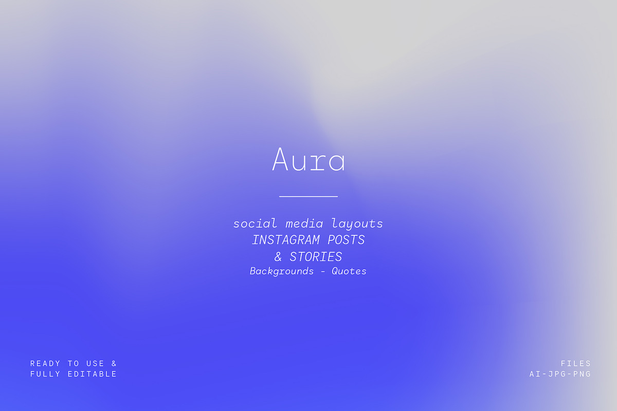 Aura | Instagram Post & Stories, a Social Media Template by funderful (Photo 6 of 15)