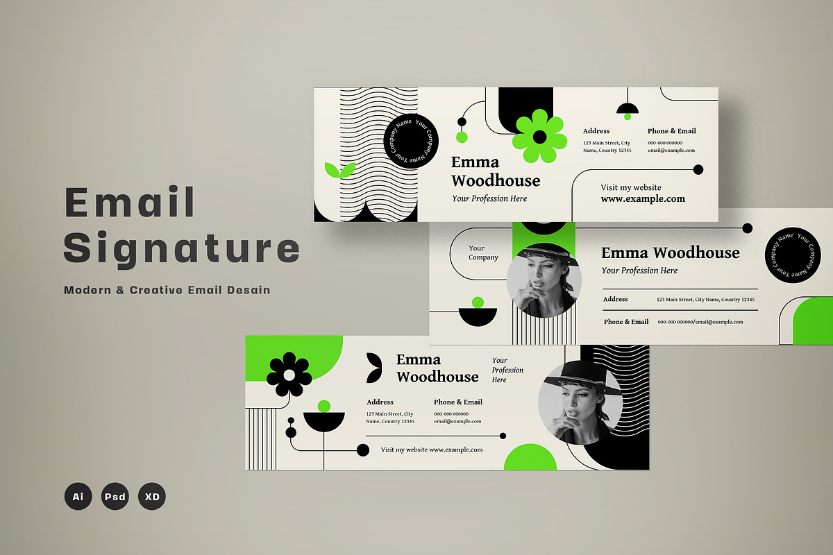 Email Signature, an Email Template by graphicook (Photo 1 of 4)