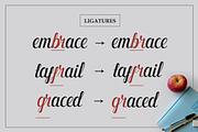 Monday Script, a Script Font by Graptail (Thumbnail 4 of 7)