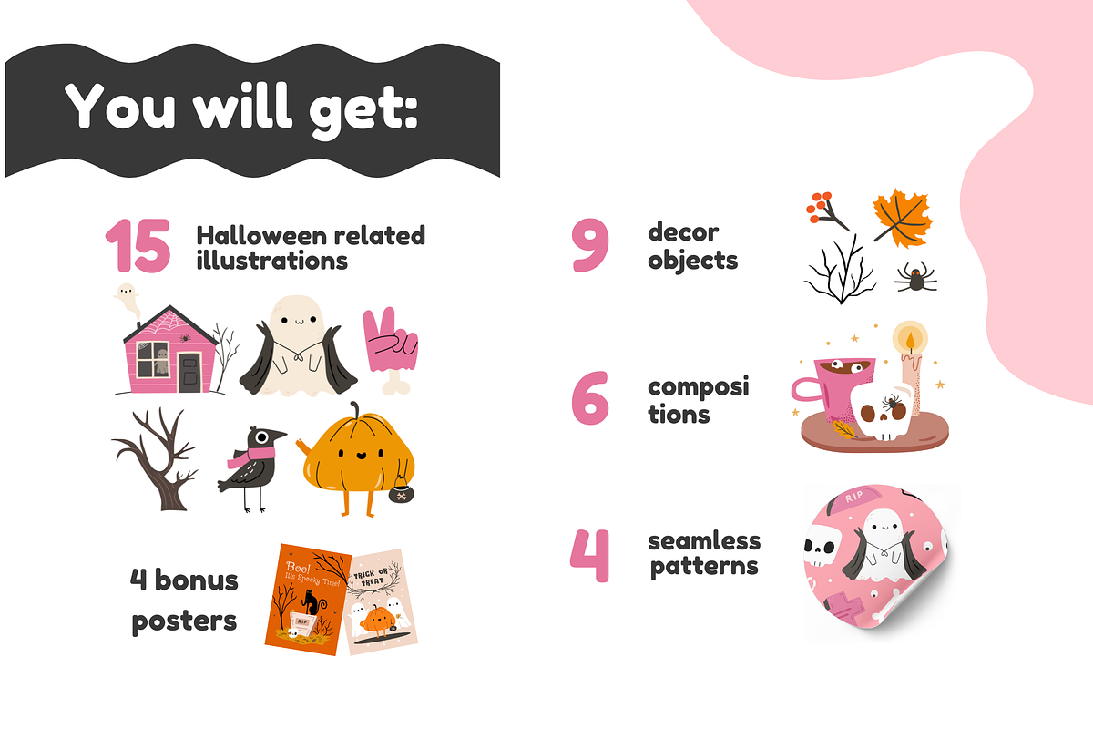 Halloween | Cute Vector Clipart, a Graphic by Heartwarming Art (Photo 2 of 7)