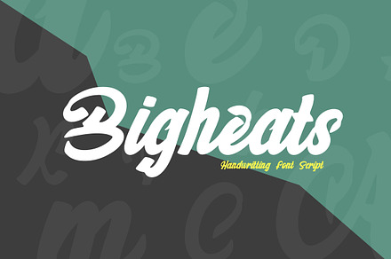 Bigheats - Handwritting Font