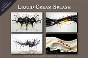 Liquid Cream Splash Background., a Decorative Illustration by KENO Mascots (Thumbnail 2 of 5)