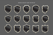 Shield Label Badge Vector Illustrati, an Object Graphic by DesignerCandies (Thumbnail 2 of 6)
