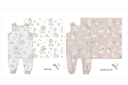 Baby Dinos seamless patterns set, a Pattern Graphic by tetiartline (Thumbnail 3 of 8)