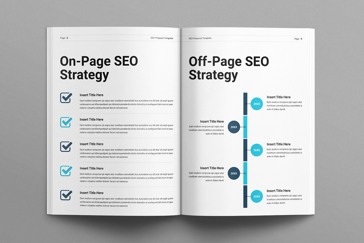 SEO Proposal Template, a Brochure Template by E-Type (Photo 4 of 7)