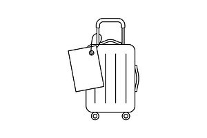 Suitcase icon., a Transportation Illustration by incomible