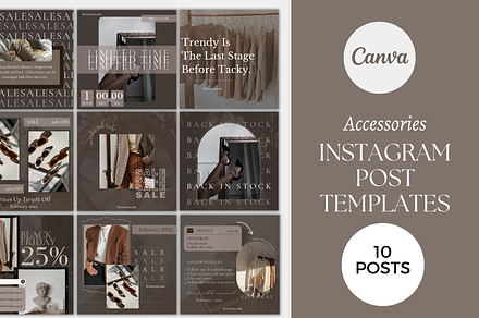 Canva Instagram Pack Boutique Style