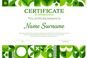Ecology business certificate, a Decorative Illustration by Buch&Bee