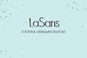 LaSans - A Handwritten Font, a Font by Confetti and Lace Designs (Thumbnail 1 of 5)