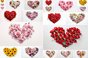61 Flower Hearts, a Nature Photo by Handmadefont (Thumbnail 4 of 12)