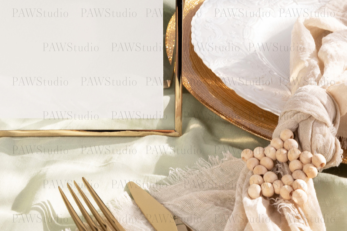 Card Mockup 5x7Table Number Xmas ch3, a Product Mockup by PawMockups (Photo 2 of 9)