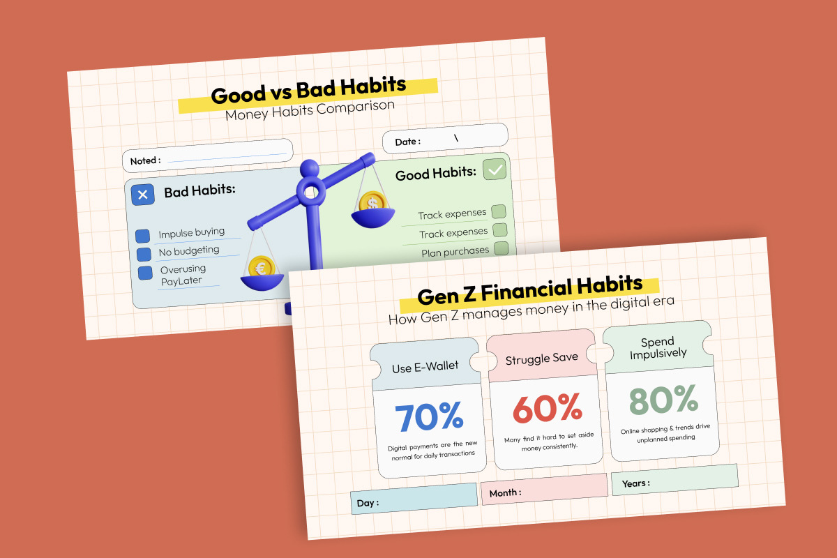 Gen Z Budget & Money Infographic, a Finance Illustration by twinstd (Photo 5 of 5)