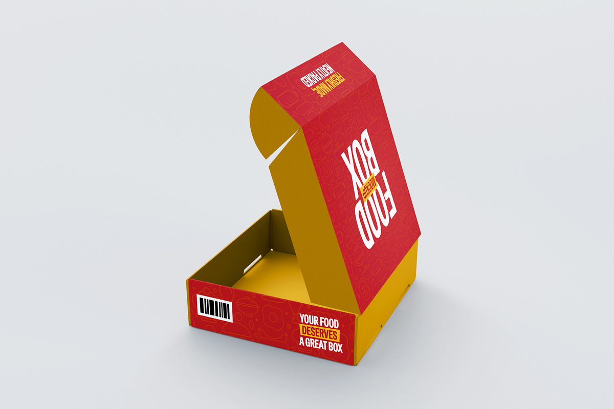 Food Box Mockup, a Packaging Mockup by SLAB! Design (Photo 3 of 9)