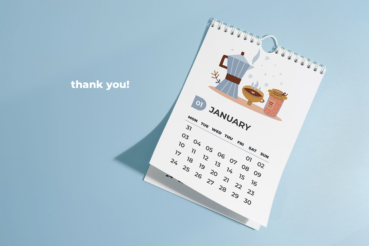 Cozy 2022 calendars collection, a Stationery Template by Lana Sham (Photo 10 of 10)