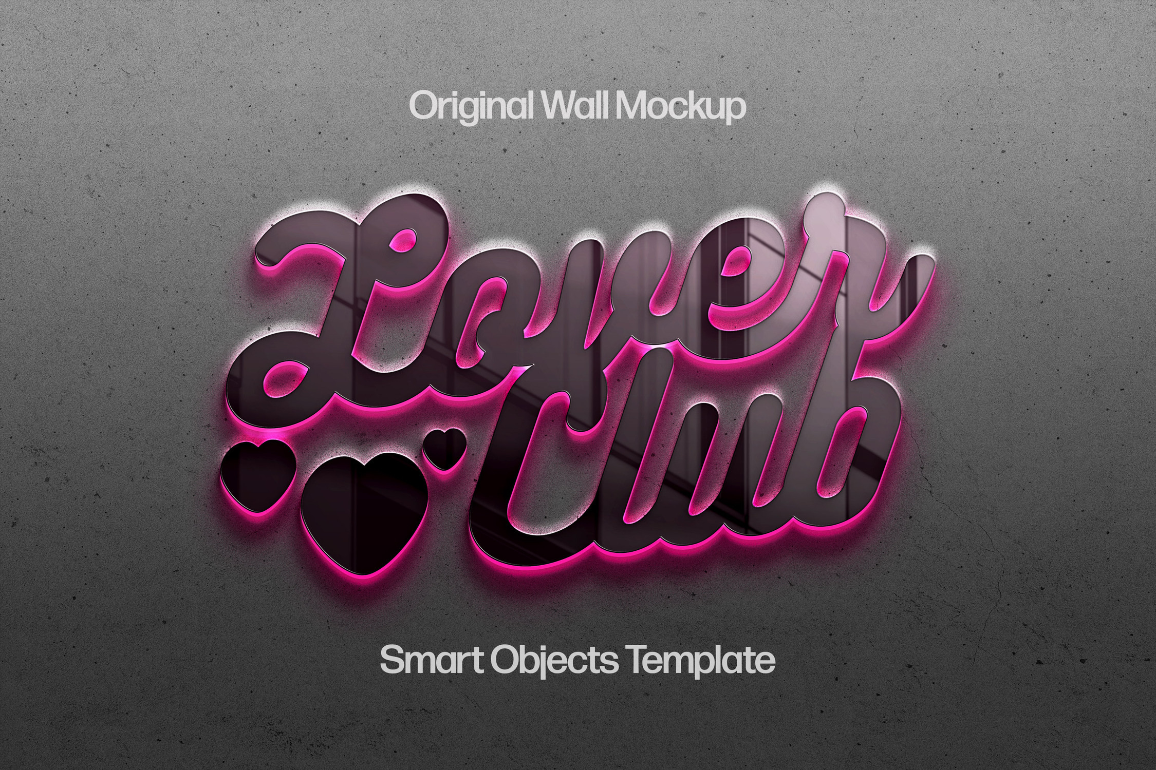 Pink Glossy Text & Logo Effect, a Layer Style Add-On by Design Squad