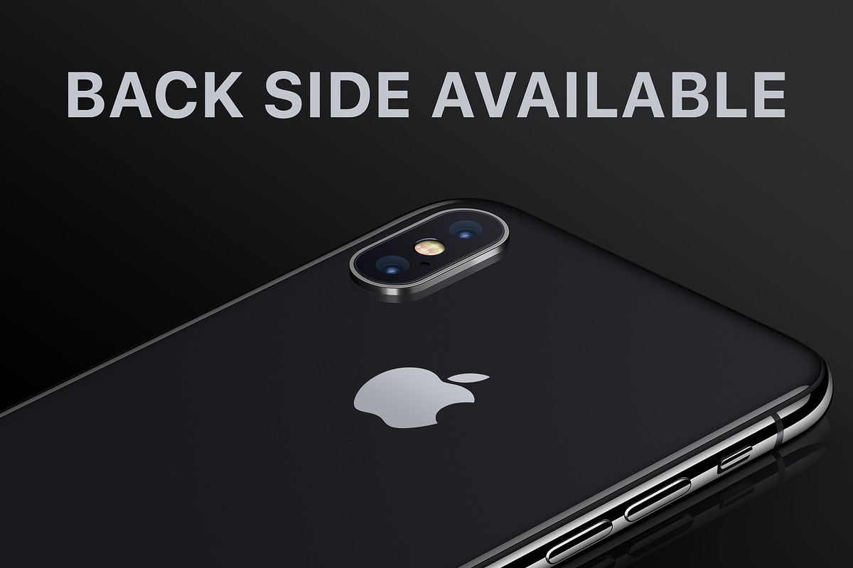 iPhone X Mockup - Lying On Surface, an iPhone Mockup by Mockups & Illustrations (Photo 3 of 11)