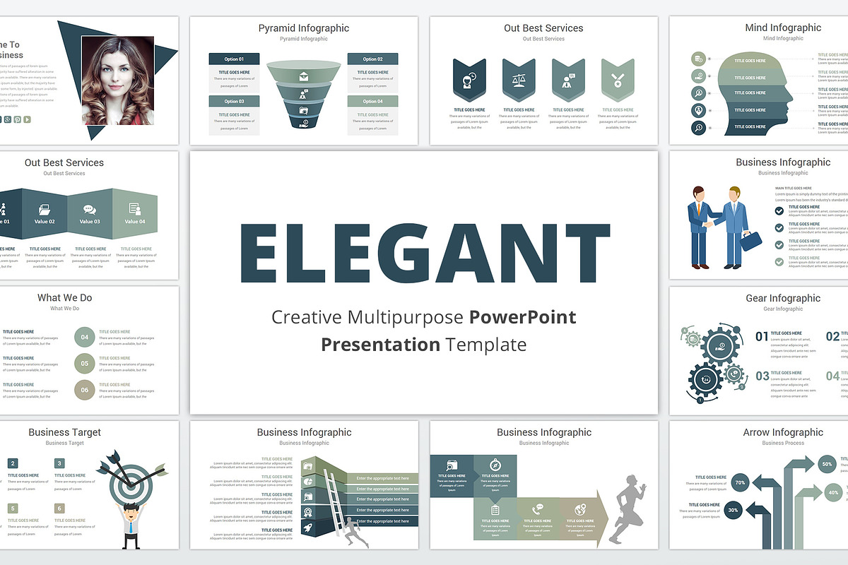 Elegant PowerPoint Template, a Presentation Template by GraphicStan (Photo 1 of 21)