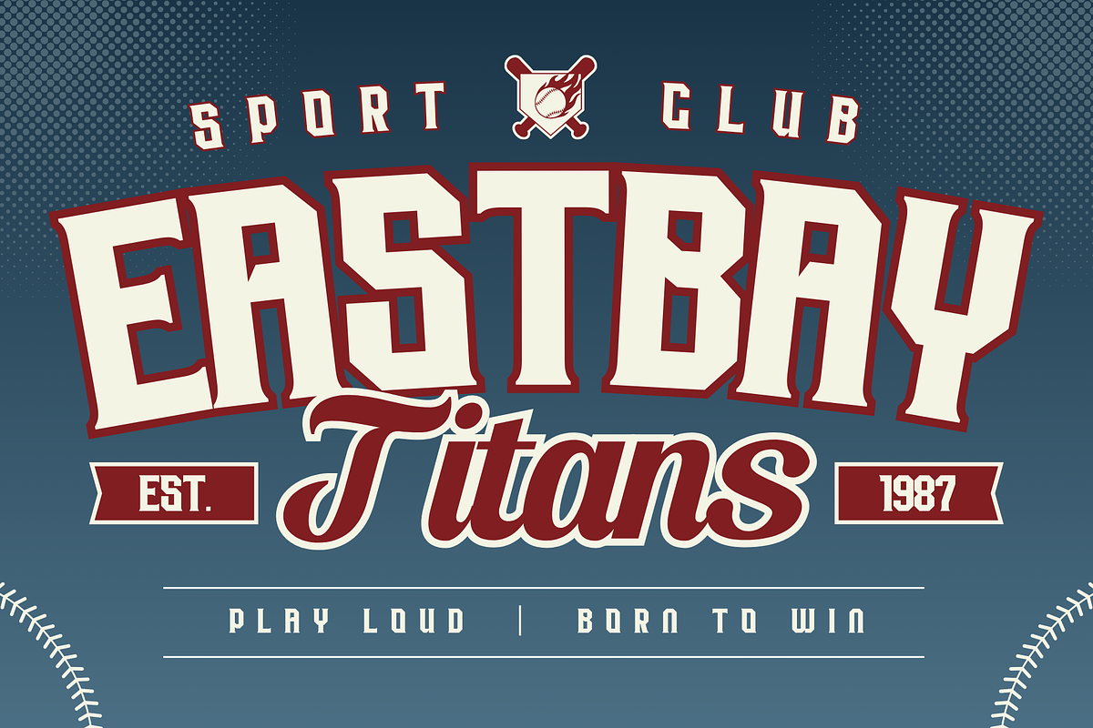 Strikies Sports - Logo Sports, a Slab Serif Font by Nirmana Visual (Photo 10 of 15)