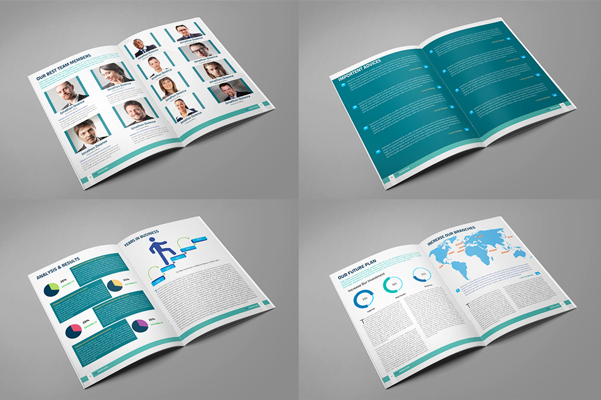 Clean Corporate Annual Report_V8, a Brochure Template by Layout Design (Photo 5 of 6)