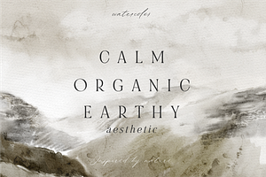 CALM ORGANIC EARTHY Aesthetic