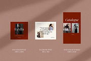Estella Instagram Pack | PS & Canva, a Social Media Template by Visuel Colonie® (Thumbnail 4 of 15)