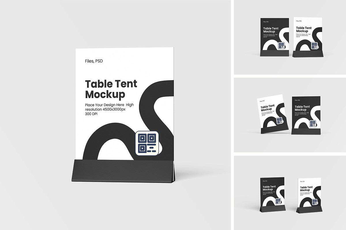 Table Tent Mockup, an Advertising Mockup by AnasStudio (Photo 1 of 5)