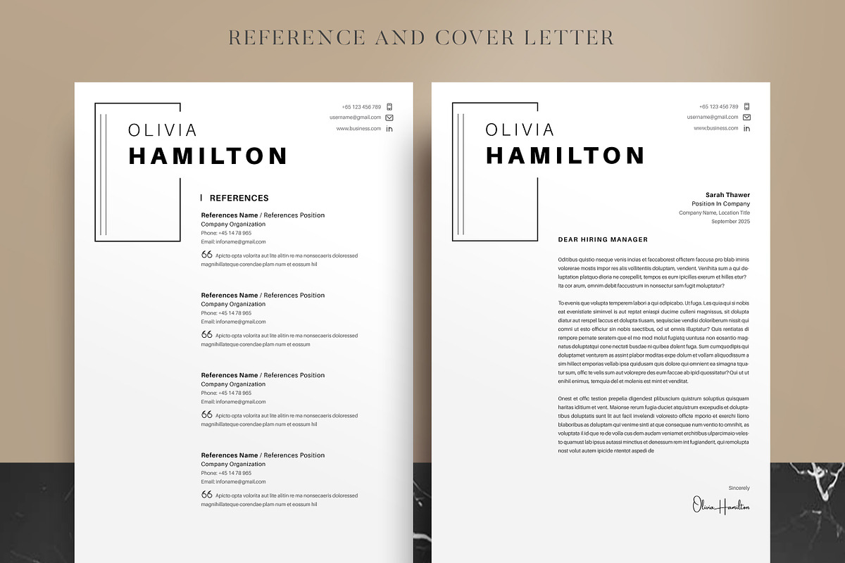 ATS Compatible Resume Template, a Resume Template by Niofix (Photo 3 of 7)