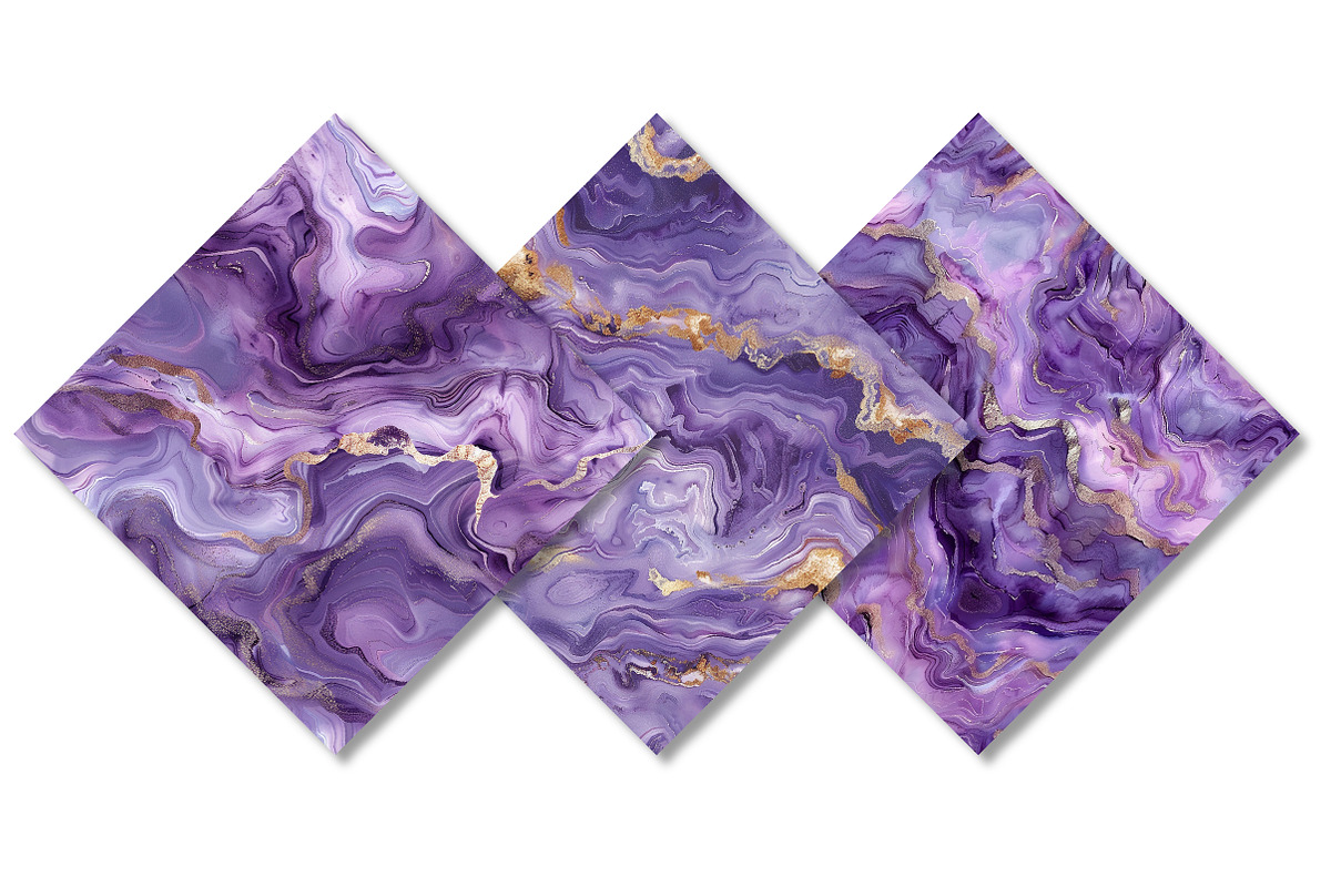 Amethyst Metallic and Stone Textures, a Pattern Graphic by Canvas Craft (Photo 9 of 9)