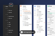 Evory Dashboard Sidebar, an UI Kit Template by SLAB! Design (Thumbnail 2 of 3)