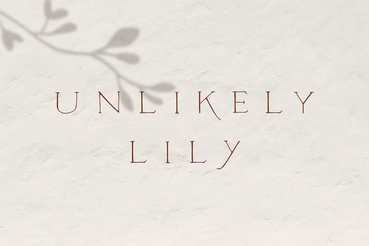 Unlikely Lily - A Hand-Drawn Serif