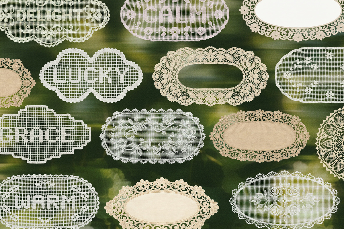 200 Vintage Nature Lace Doilies, an Object Graphic by DreamoraArt (Photo 5 of 11)