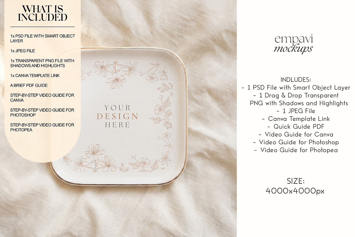 Jewelry Dish Mockup, a Household Mockup by EmpaviMockups (Photo 2 of 5)