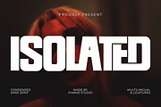 Isolated - Modern Condensed Font, a Sans Serif Font by Pian45 Studio (Thumbnail 1 of 8)