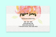 Watercolor Creative Business Card, a Business Card Template by land art (Thumbnail 9 of 10)