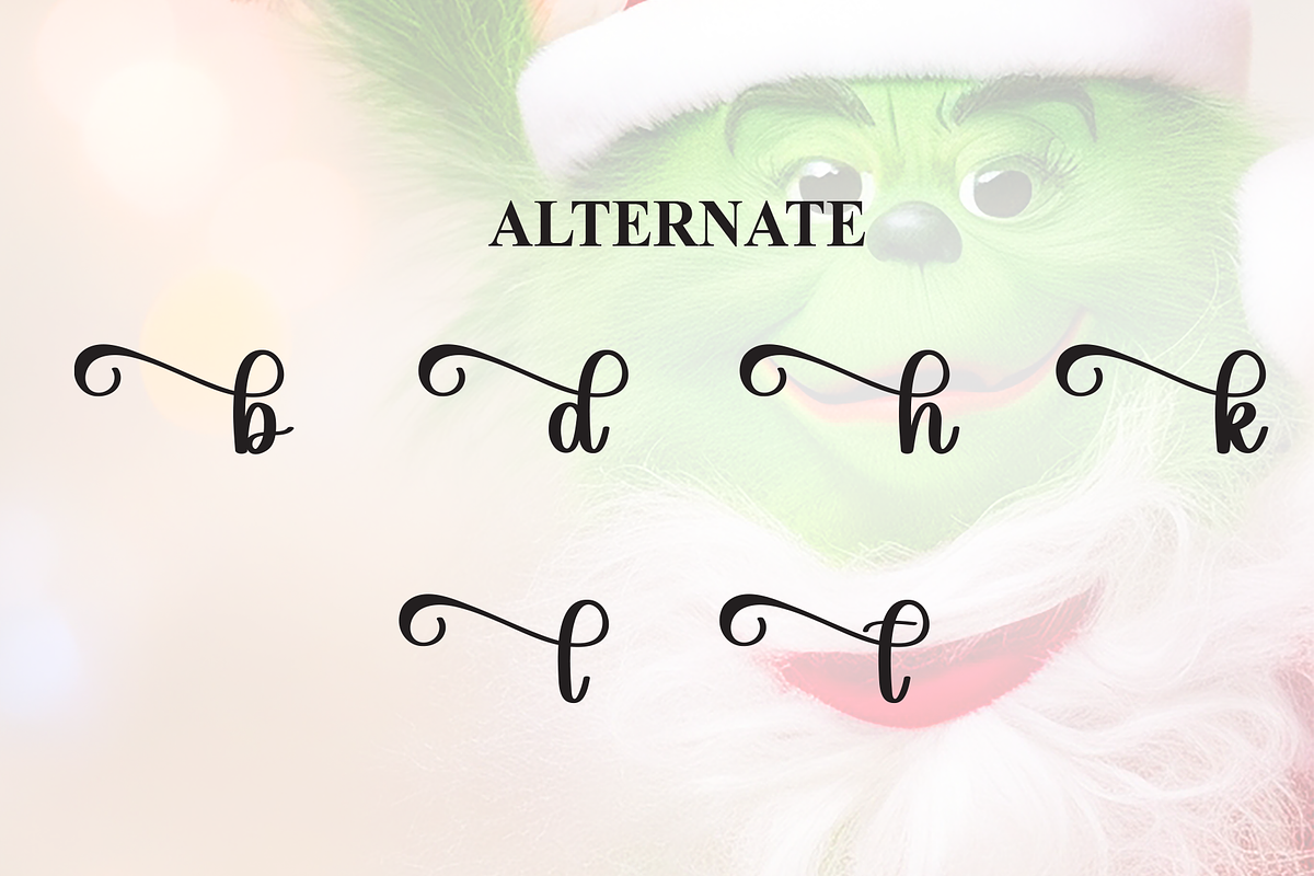 Grinch | Script Font, a Handwritten Font by Scratchones (Photo 8 of 9)