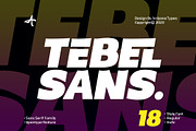 Tebel Sans - Sans Serif Font Family, a Sans Serif Font by Ardyanatypes (Thumbnail 1 of 12)