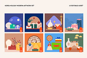 Korea Holiday Modern artwork set, an Object Graphic by Studio Mei Design (Thumbnail 2 of 3)