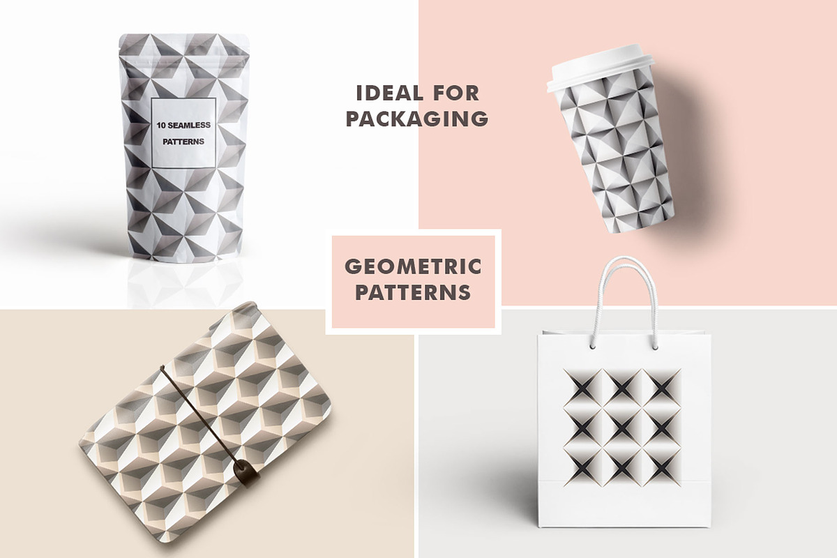 3D Patterns, a Pattern Graphic by ItsDianaDesign (Photo 2 of 3)