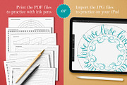 Lettering Guides | Print & Procreate, an Object Graphic by Molly Suber Thorpe (Thumbnail 2 of 10)