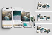Realistic Social Media Mockup PSD, an Advertising Mockup by MA-KING_ART (Thumbnail 1 of 5)