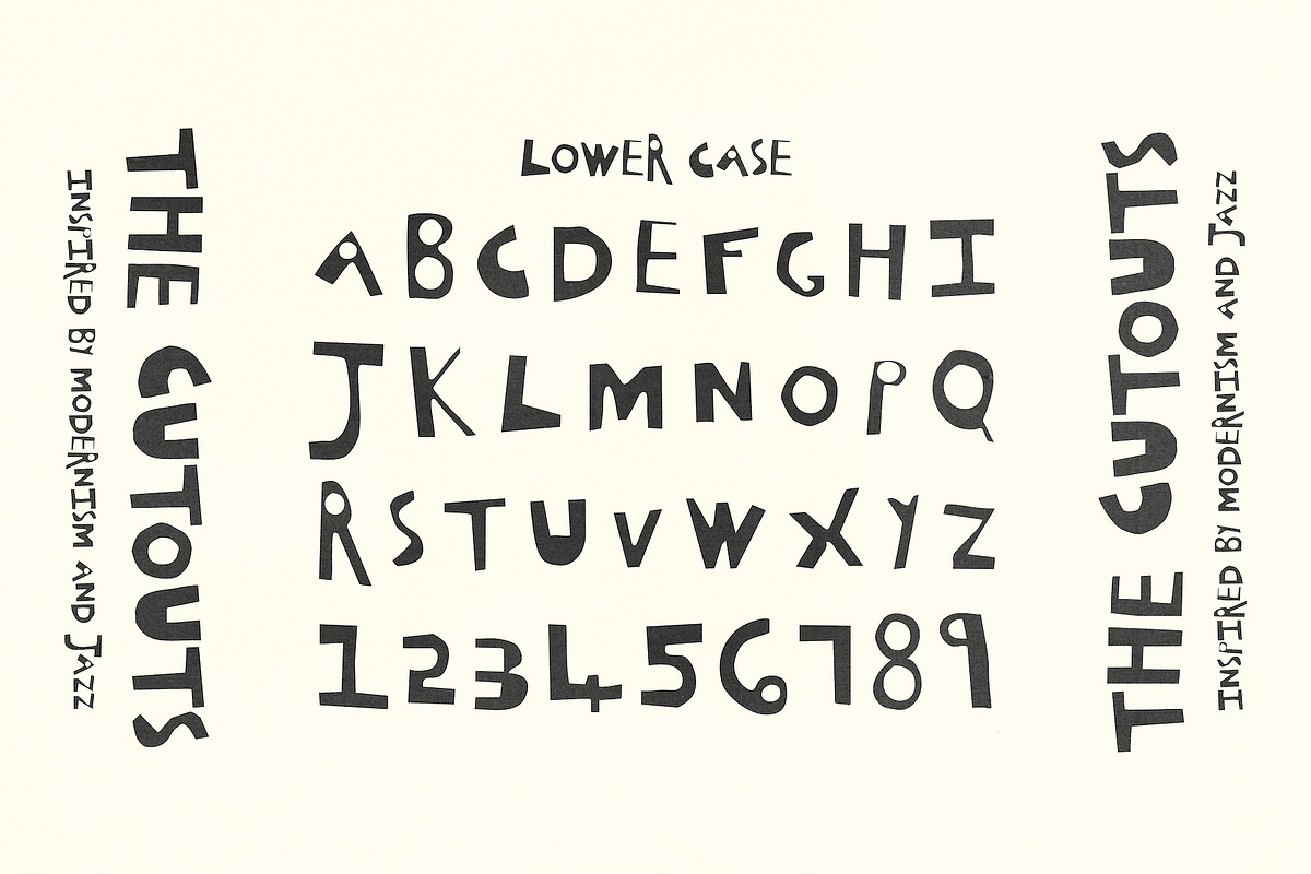 The Cutouts - Collage Display Font, a Handwritten Font by Madeline ODonoghue Design (Photo 3 of 9)