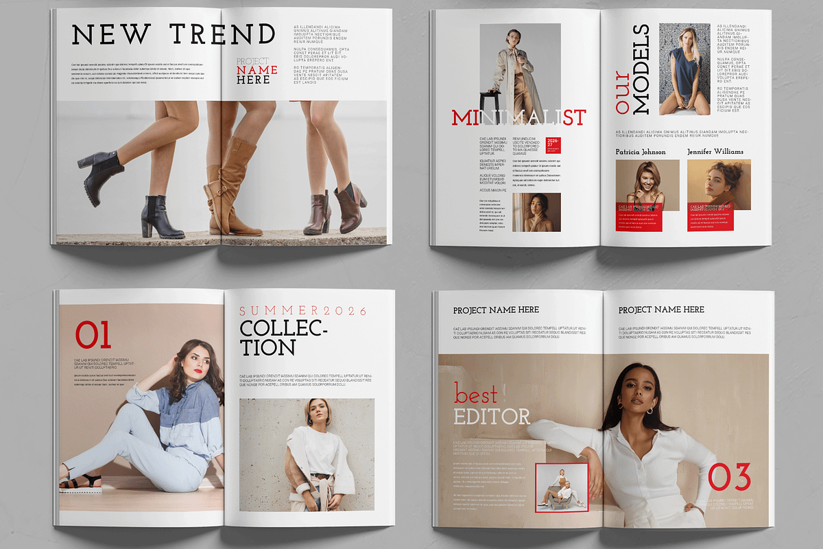Fashion Look Book Design Template, a Brochure Template by MightyDesign (Photo 3 of 6)