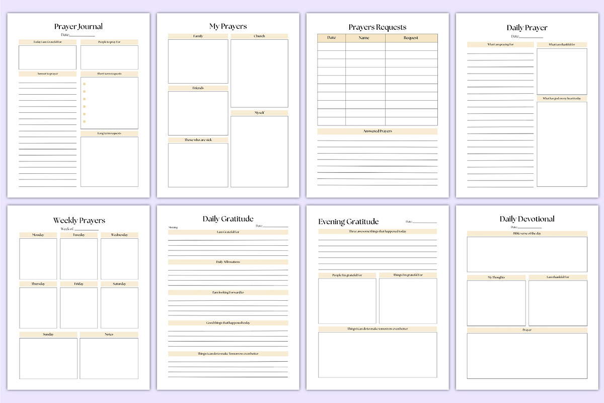 2025 Gratitude & Prayer Journal Kdp, a Stationery Template by Mustafiz (Photo 5 of 6)