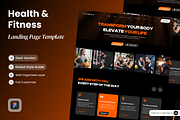 Fitnexa - Health & Fitness, a Landing Page Template by SLAB! Design (Thumbnail 1 of 4)