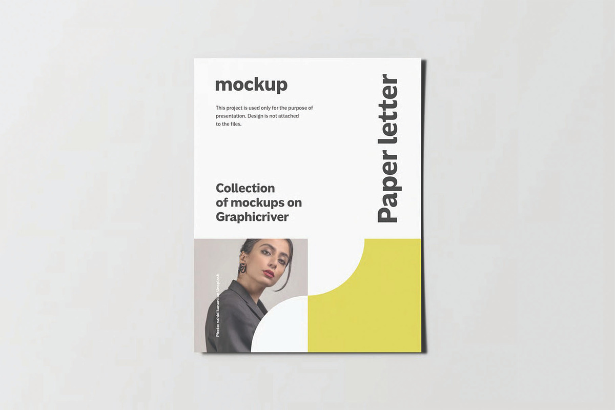 Paper Letter Mockup, an Advertising Mockup by DesignRushMarket (Photo 3 of 16)