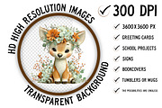 Whimsical Easter Reindeer Clipart, an Illustration by Craft Nest (Thumbnail 2 of 11)
