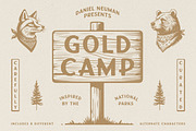 Gold Camp | Handmade Display Font, a Sans Serif Font by Daniel Neuman (Thumbnail 1 of 8)