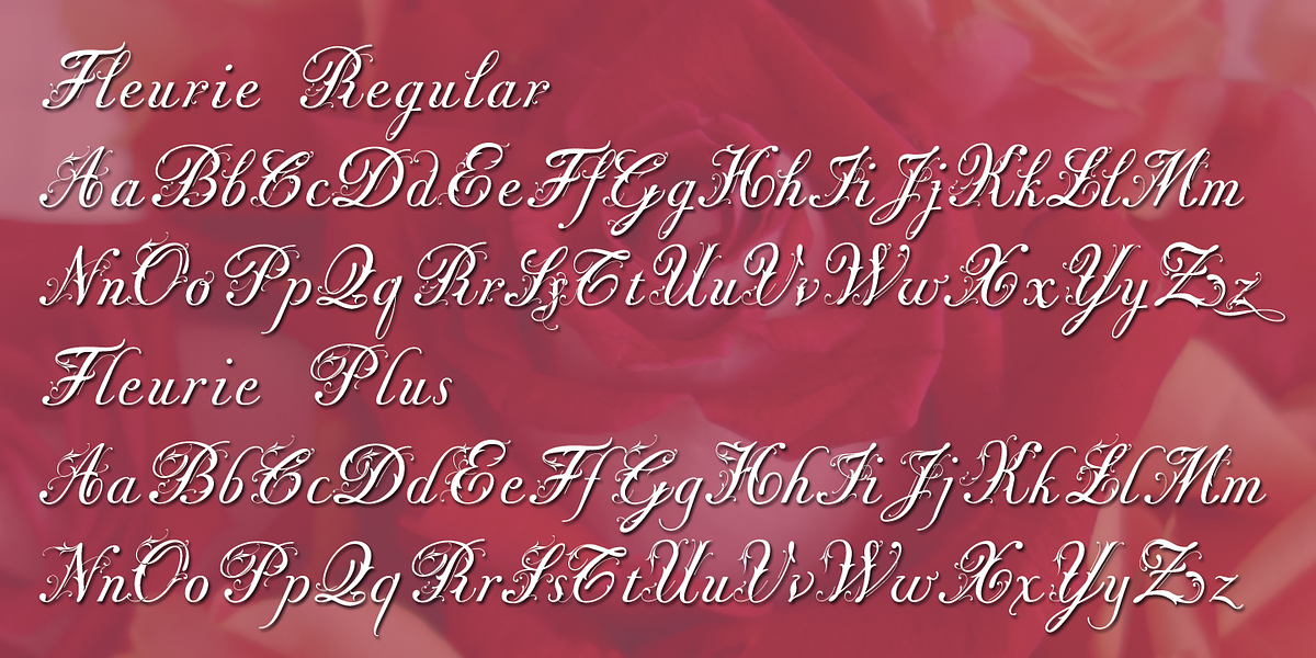 Fleurie, a Script Font by Wiescher-Design (Photo 4 of 4)