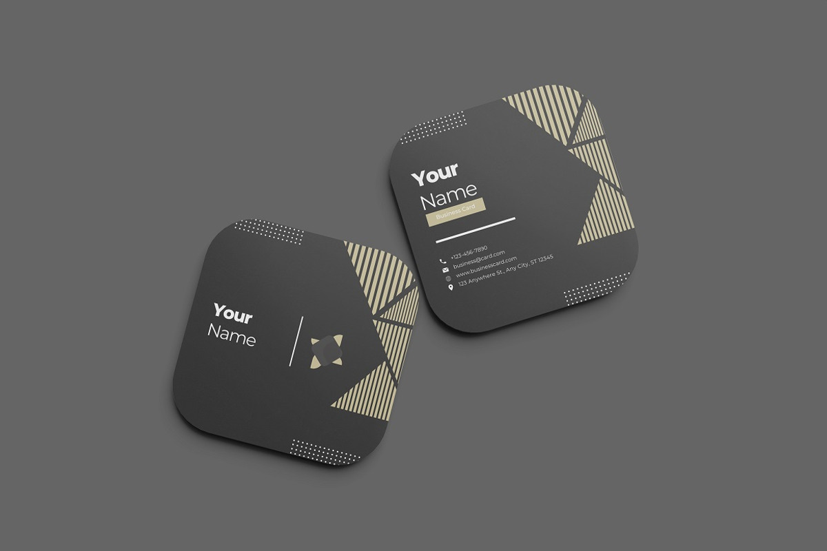 Square Business Card Mockup, an Advertising Mockup by YurnalisPerix (Photo 4 of 4)