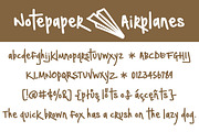 Notepaper Airplanes, a Script Font by Brittney Murphy Design (Thumbnail 2 of 4)